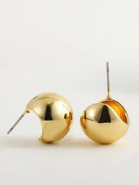 Semi Circle Ball Earrings