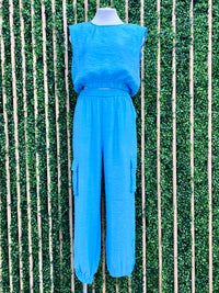 Shoulder Pad Pant Set