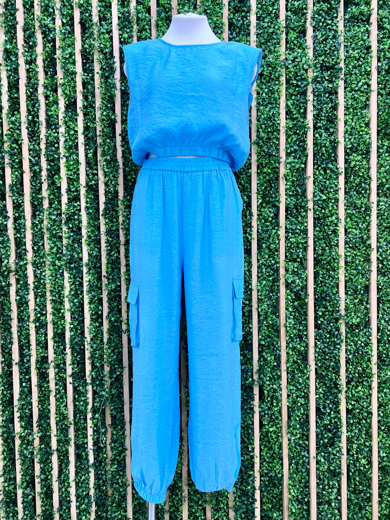 Shoulder Pad Pant Set