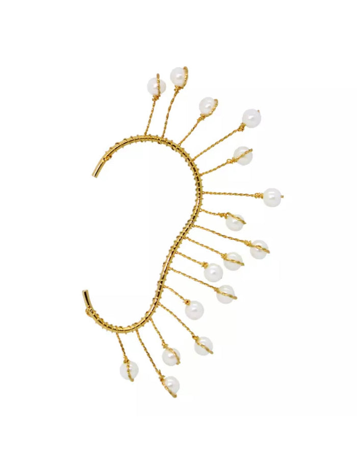 Paola Baella Pearl Ear Cuff