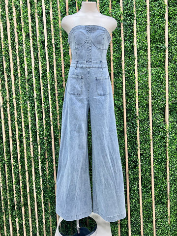 Green Ivory Blouse Jumpsuit