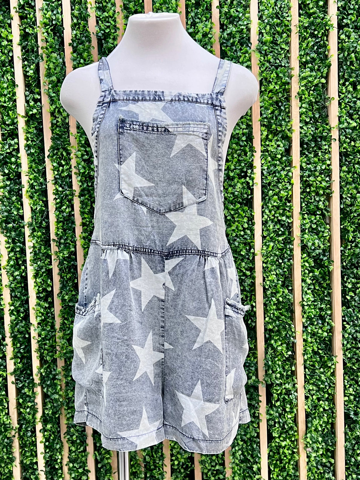 Star Denim Short Overall