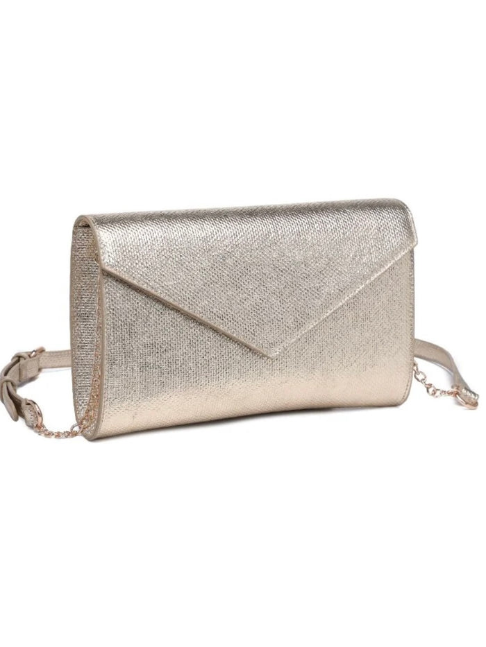 Dressy Gold Envelope Clutch