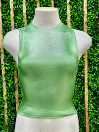 Knitted Foil Print Vest