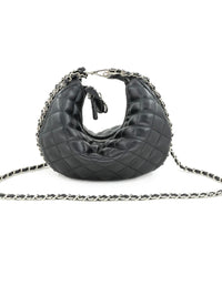 Chain Detail Quilted Crossbody Bag