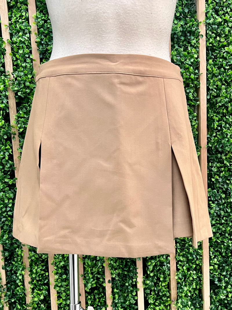 Mocha Slit Skort