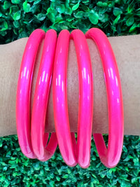 Bright Jelly Bangle Set