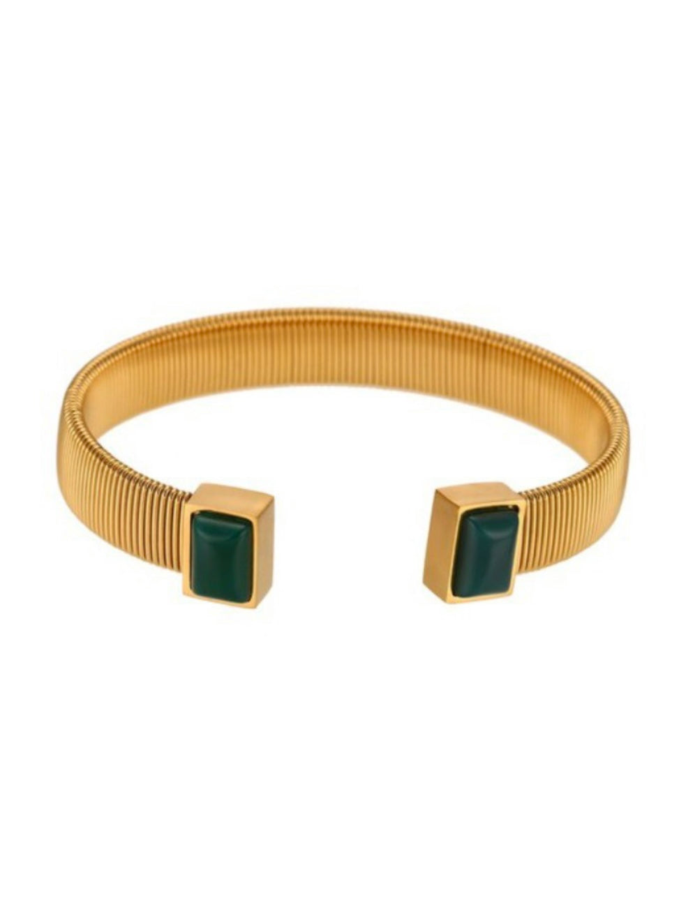 Natural Stone Open Bracelet