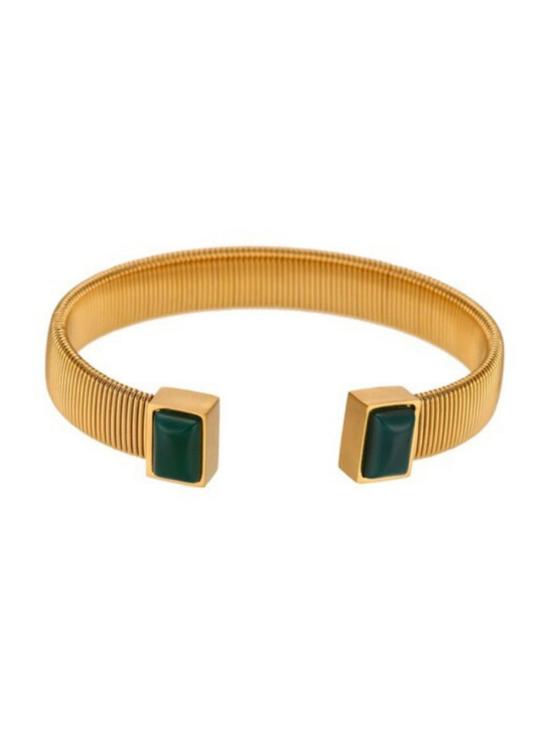 Natural Stone Open Bracelet