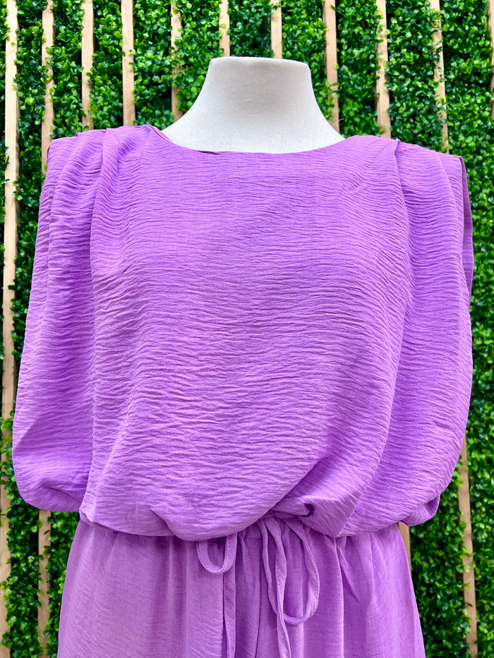Crinkle Dressy Bubble Sleeveless Top