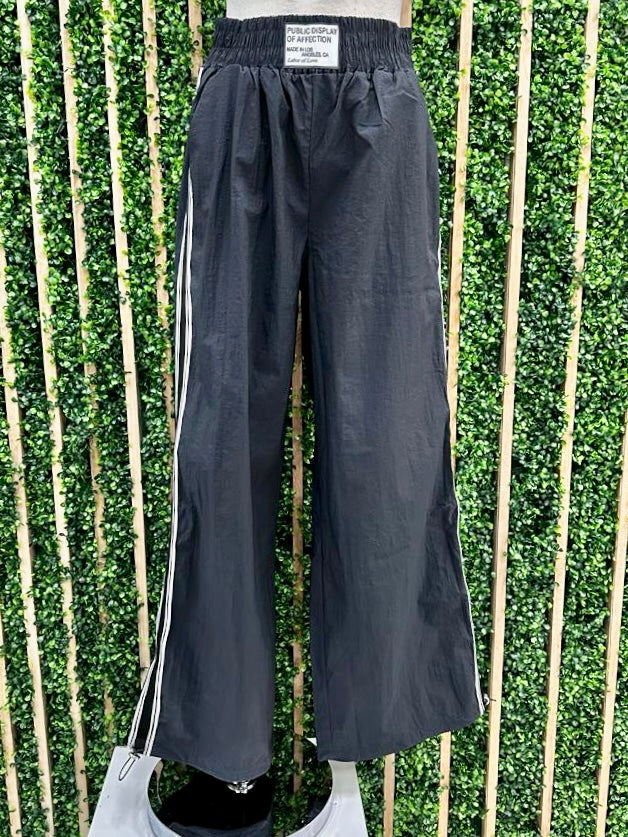 Stripe Detail Wide Leg Casual pant