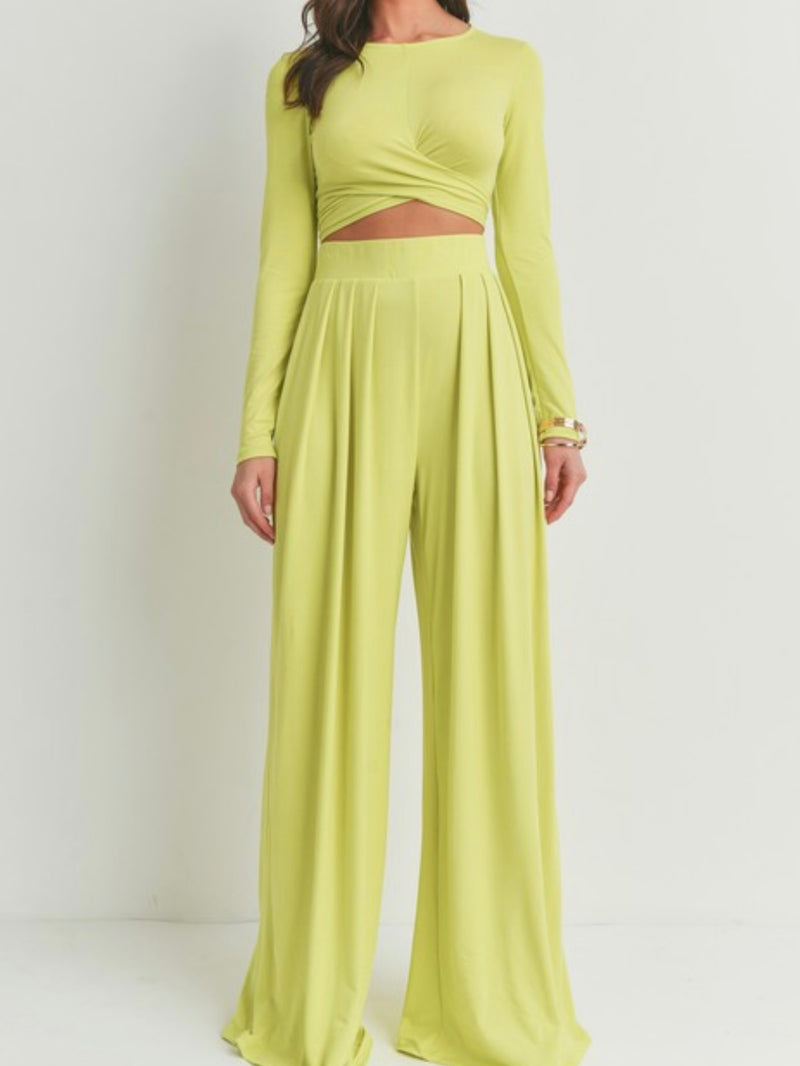 Citrus Wrap Pant Set