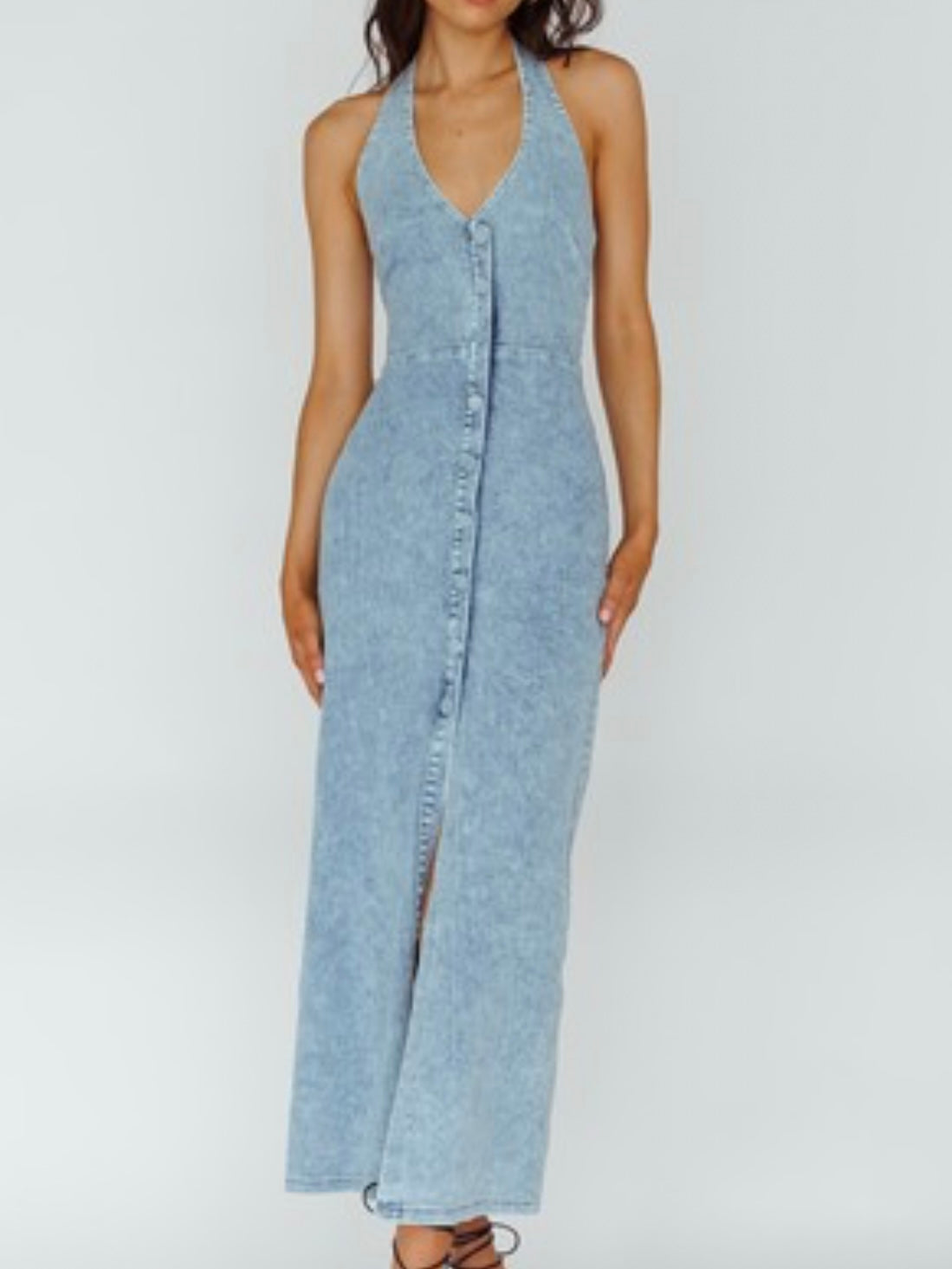 Fitted V Neck Midi Denim Dress Ah L La Lifestyle Boutique Fitted V Neck Midi Denim Dress Ah L La Lifestyle Boutique