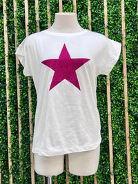 Glitter Star Sleeveless Tee