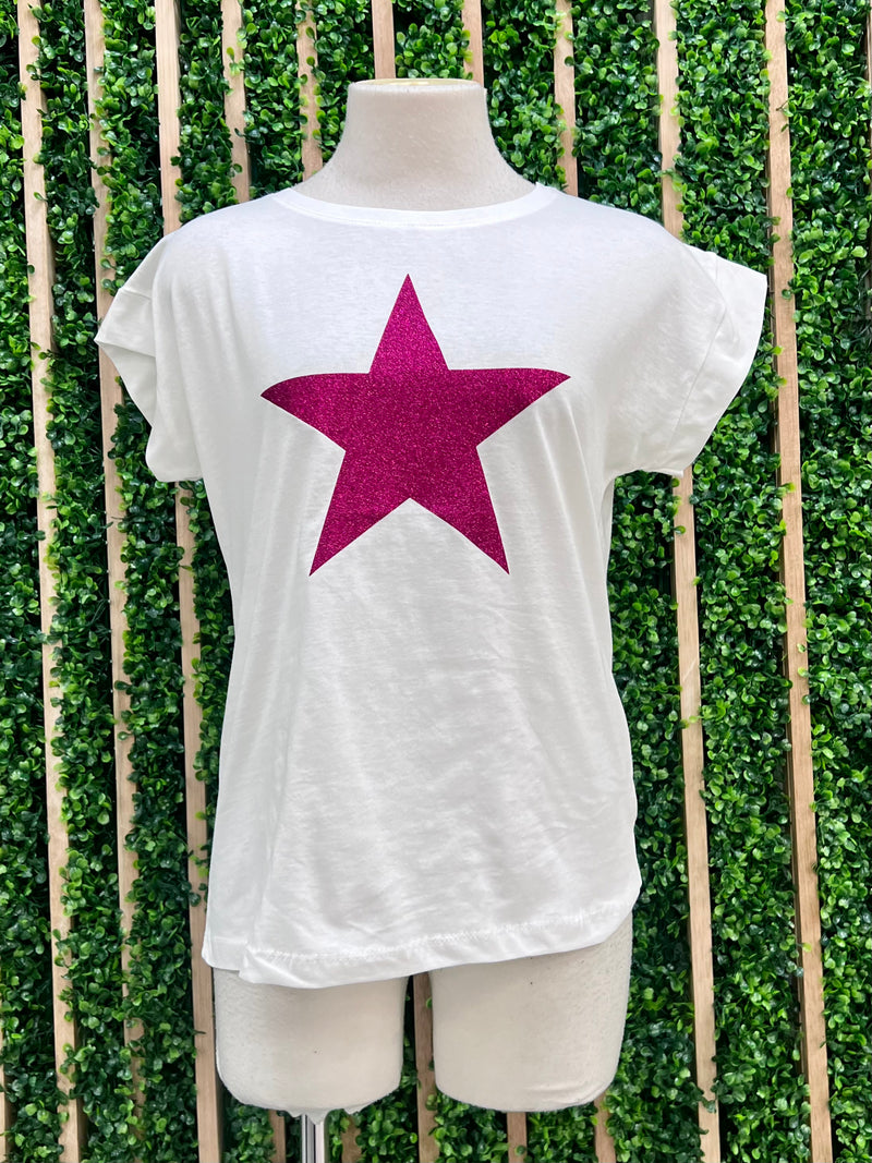 Glitter Star Sleeveless Tee