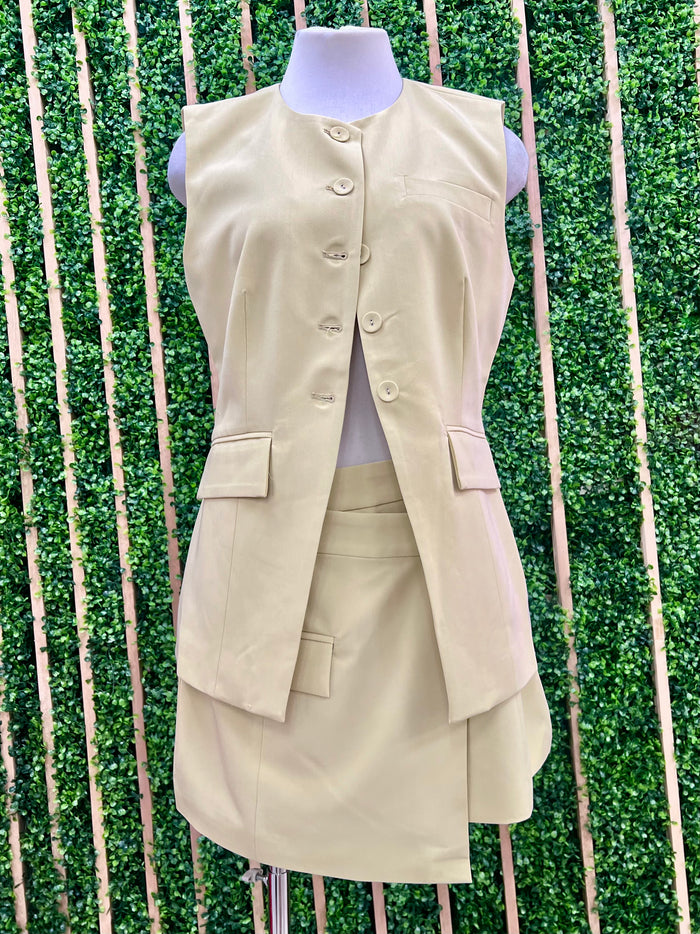 Light Yellow Vest Top