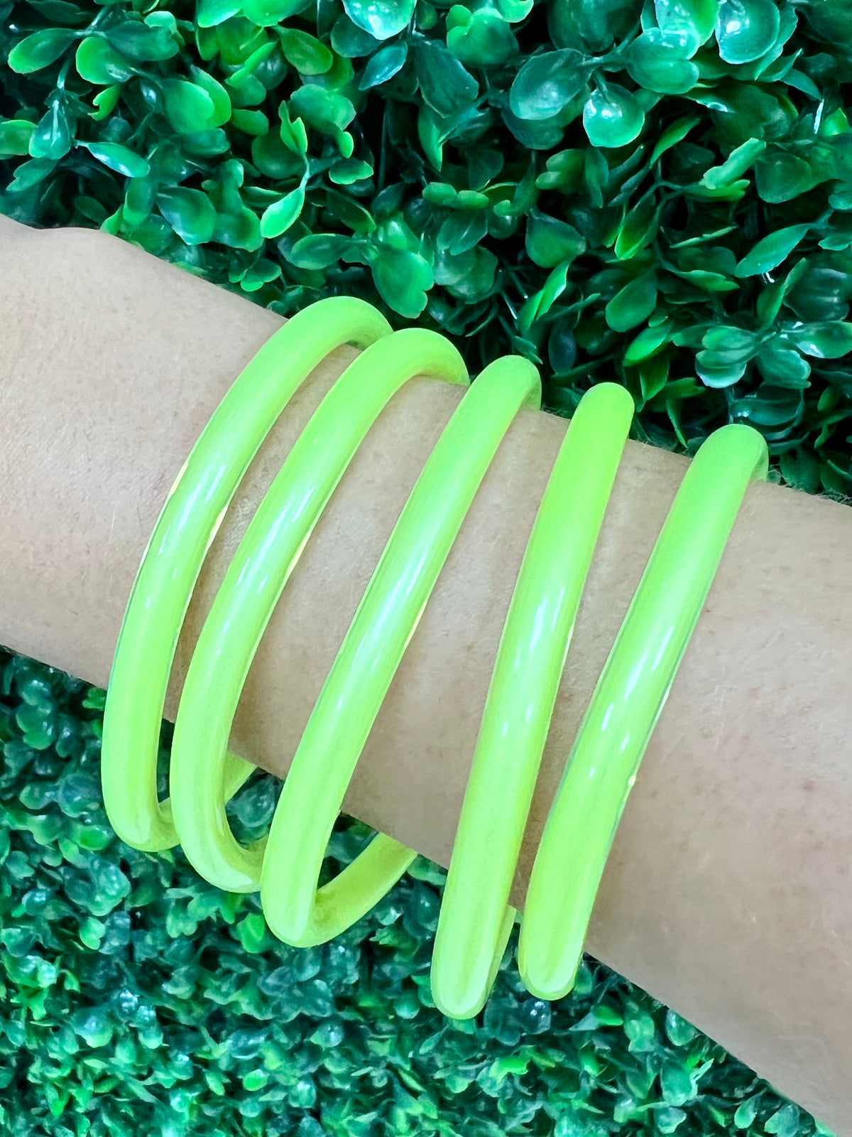 Bright Jelly Bangle Set