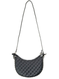 Chain Detail Quilted Crossbody Bag