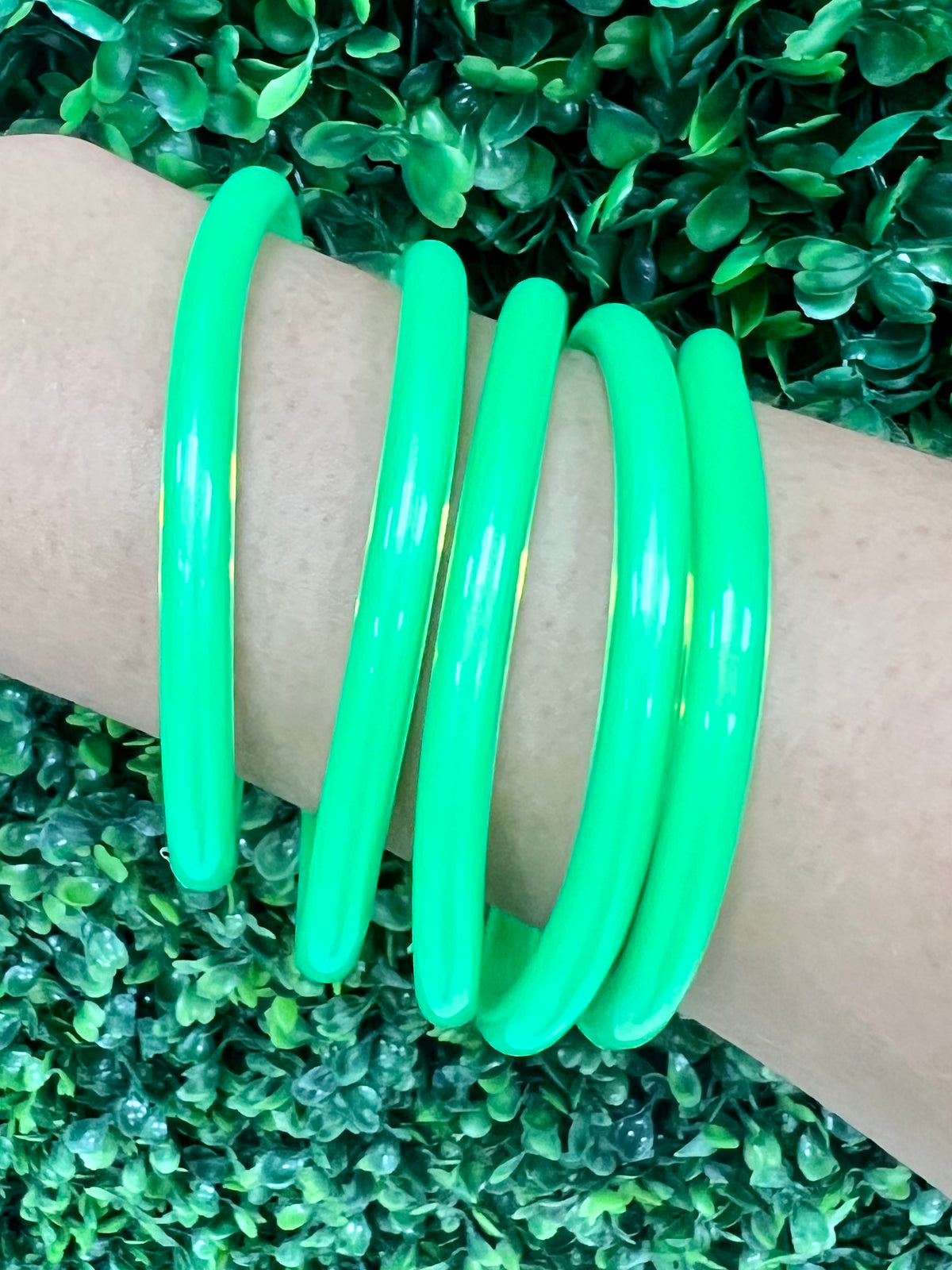 Bright Jelly Bangle Set