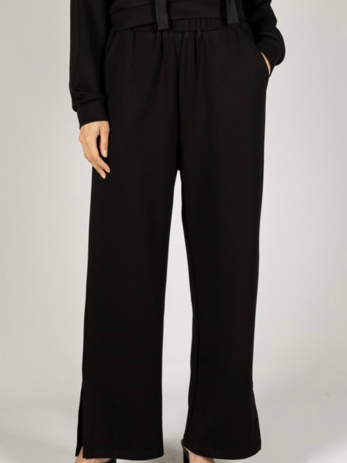 Bottom Slits Wide Leg Pant