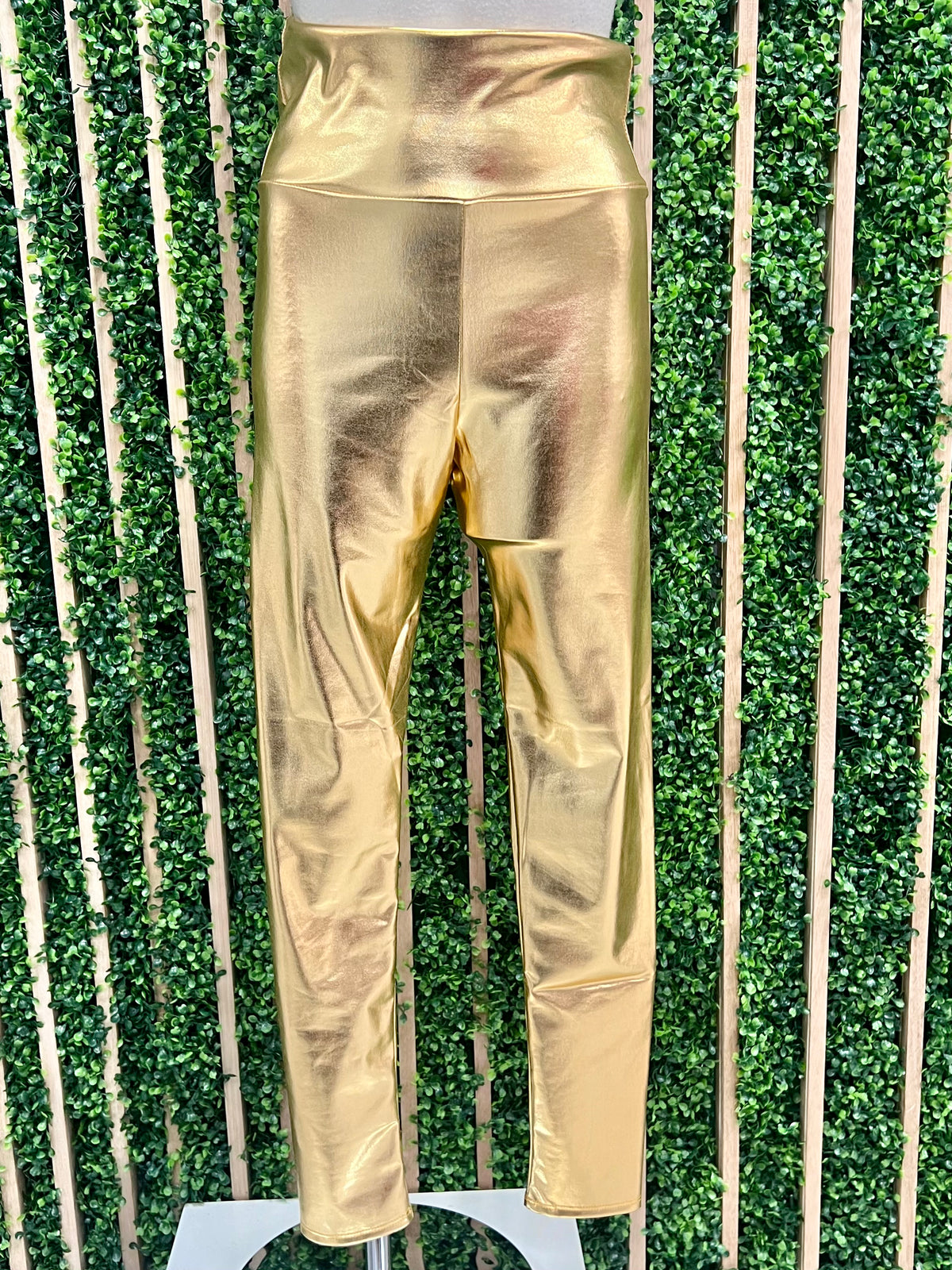 Metallic High Waist Leggings