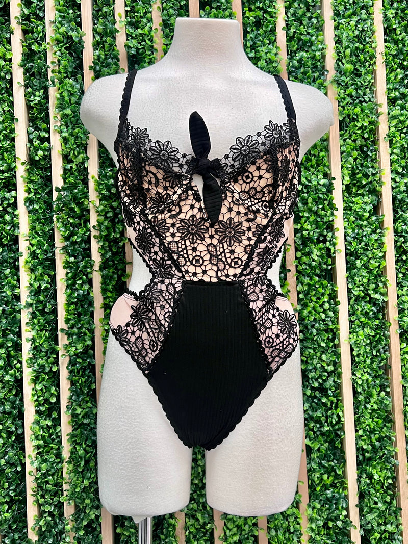 Black Lace Bodysuit