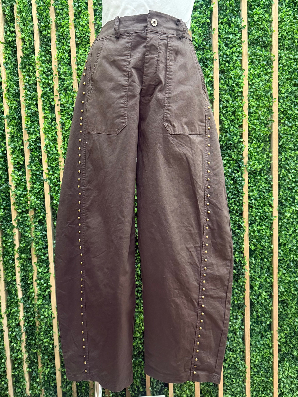 Studded Barrel Pant
