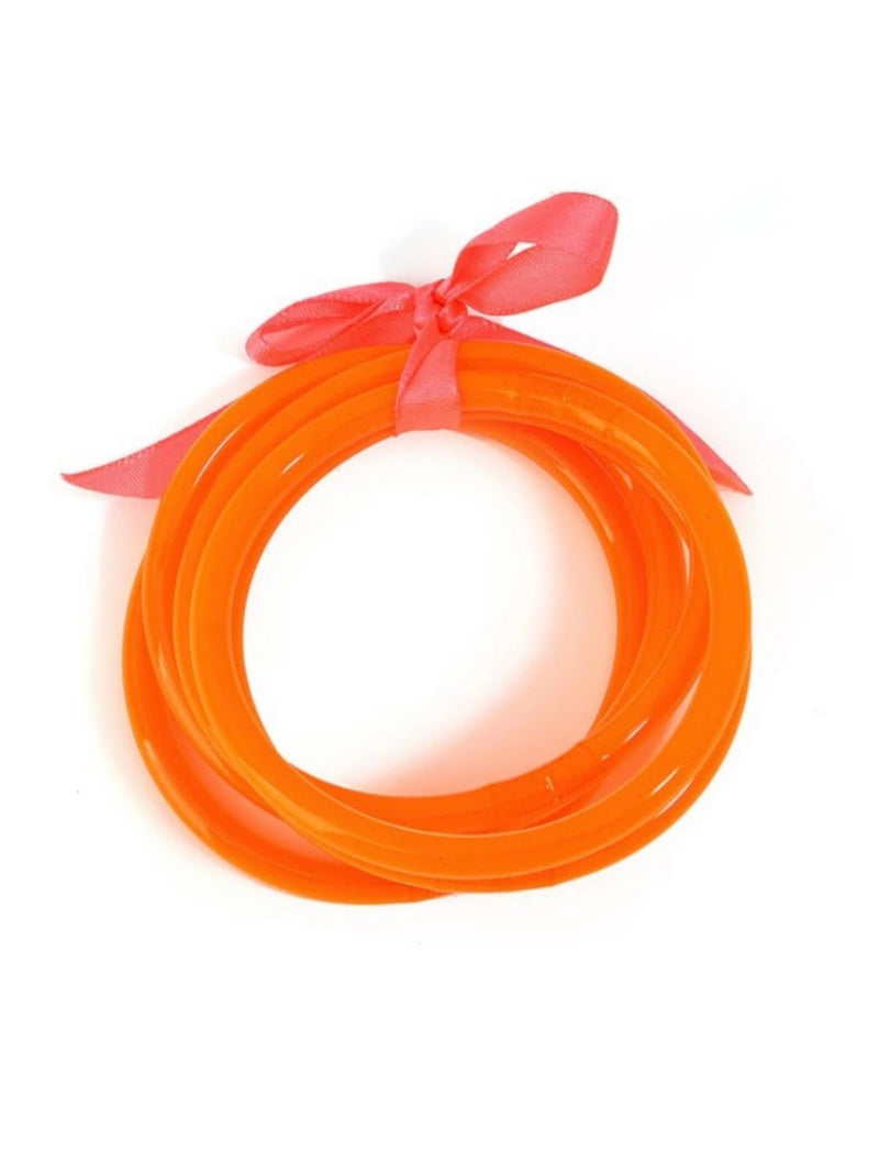 Bright Jelly Bangle Set