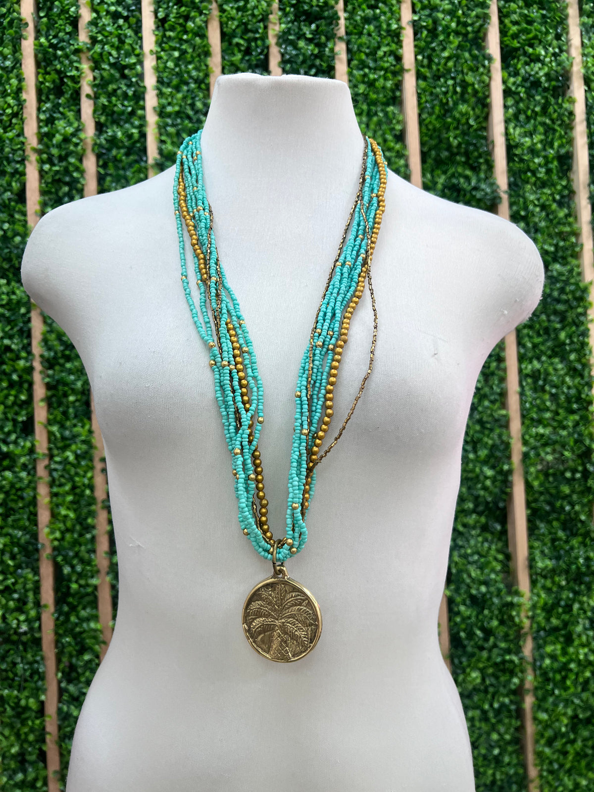 Take Me To Tahiti Palm Charm Necklace