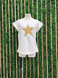 Glitter Star Sleeveless Tee