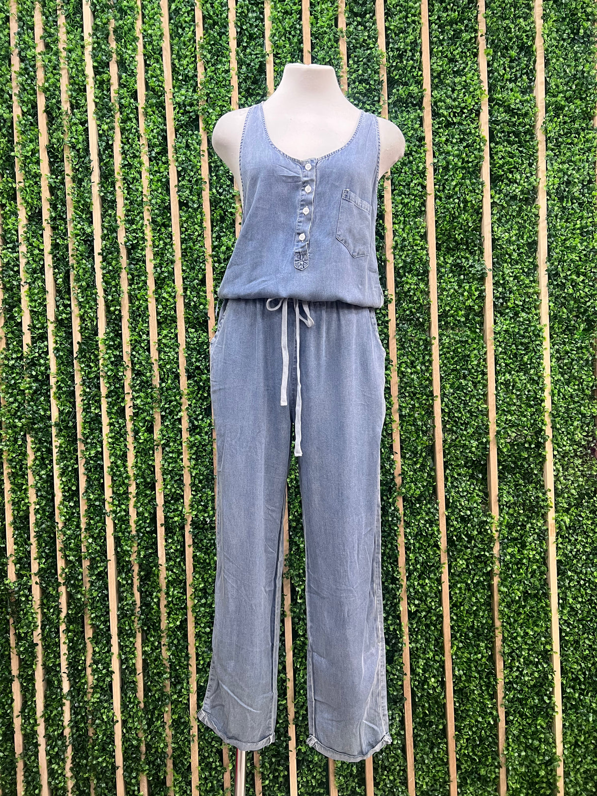 Tencel Racerback Sleeveless Jumpsuit