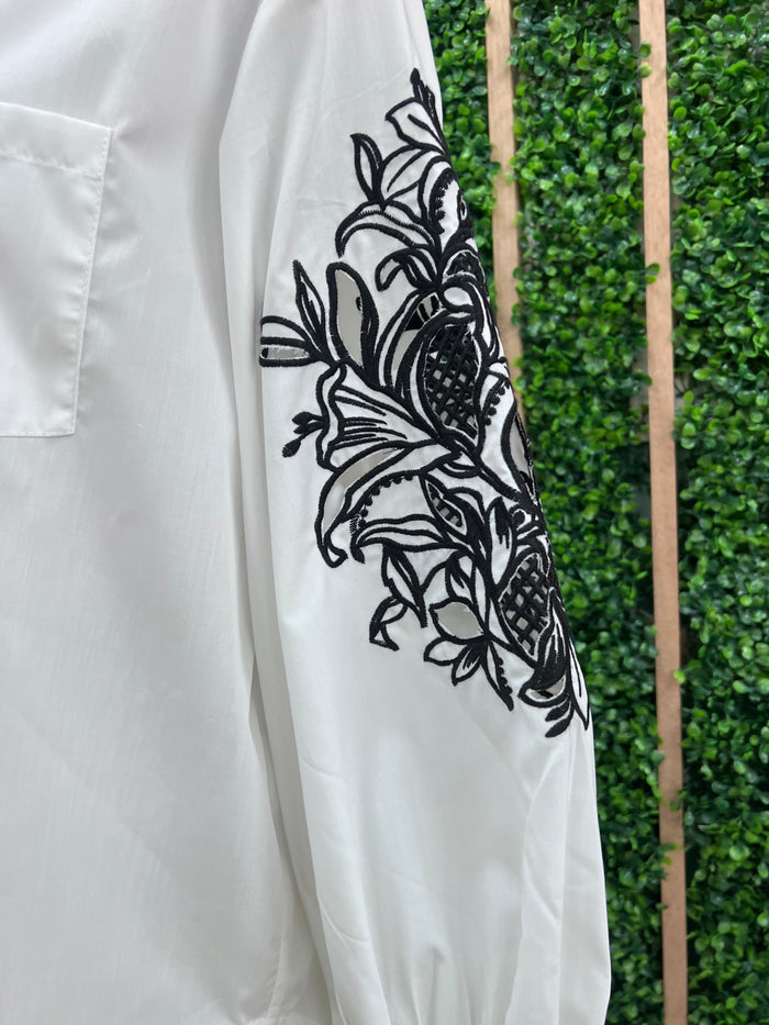 Embroidered Detail Blouse