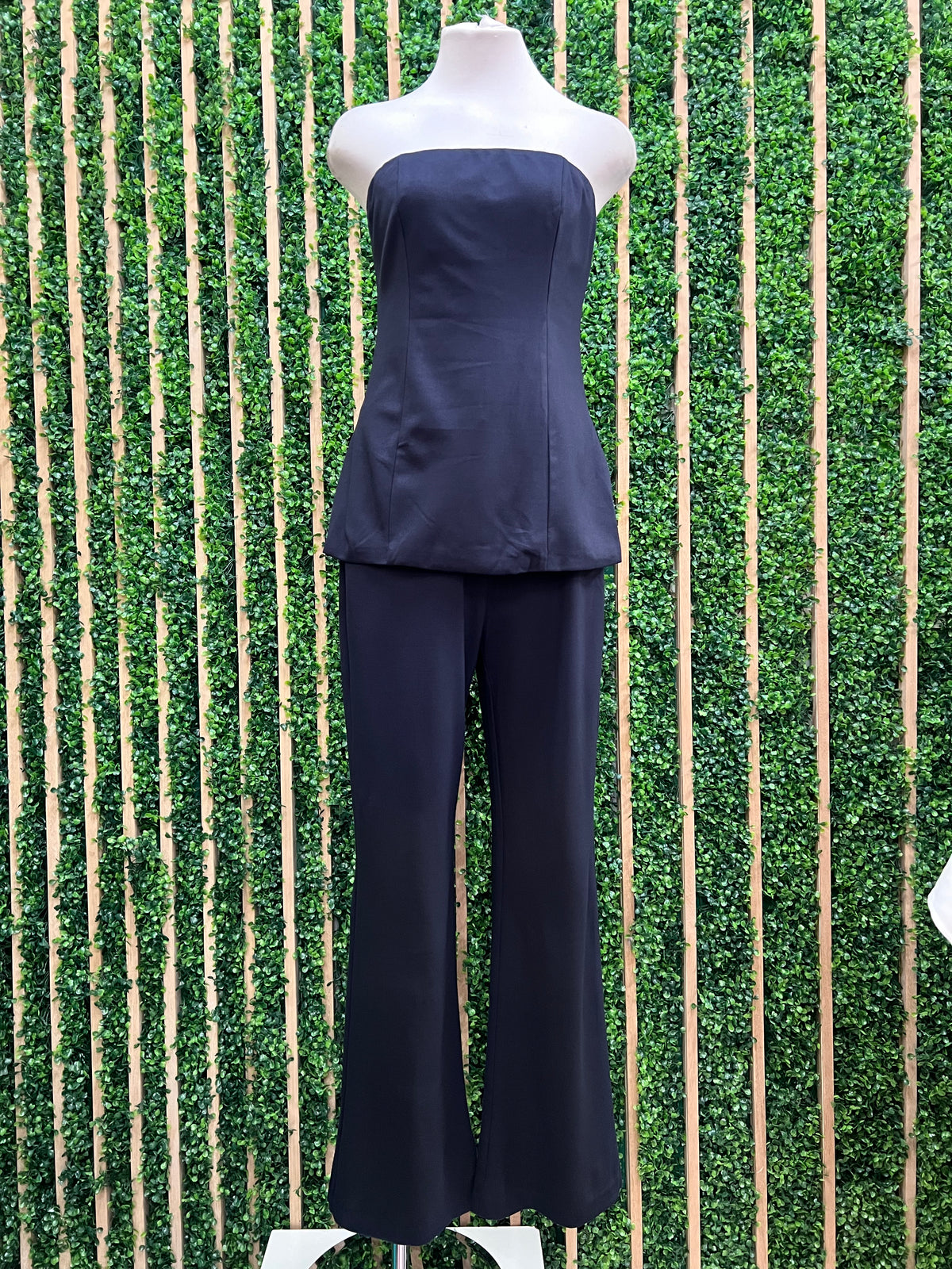 Beautiful Navy Longline Strapless Top