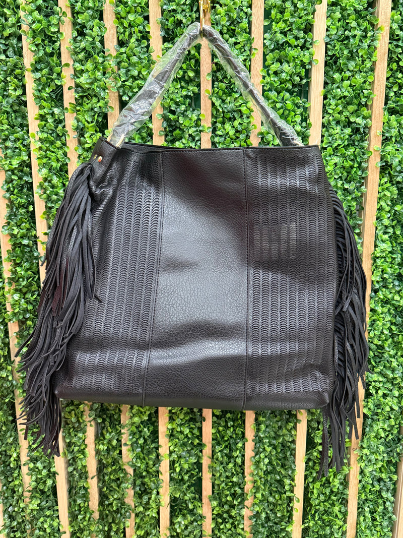 Large Fringe Hobo Bag