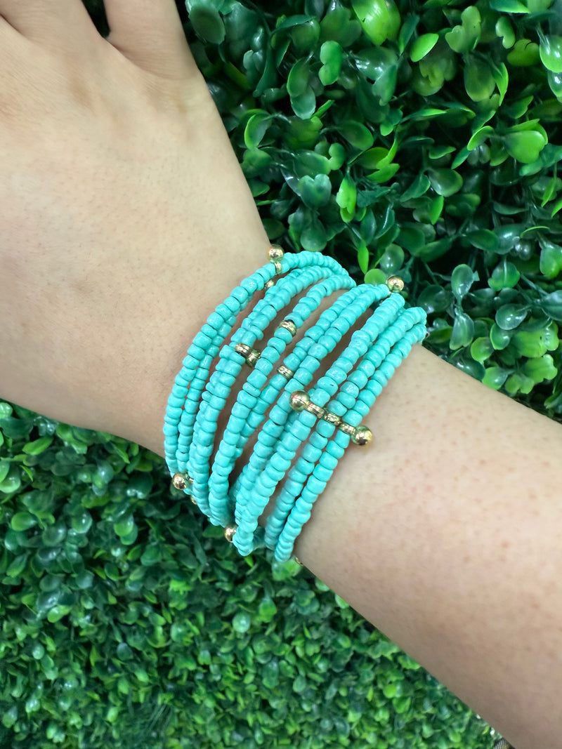 Large Boho Bead Bracelets