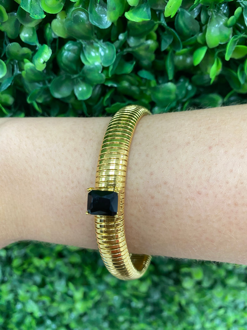 Crystal Embellished Cobra Bracelet