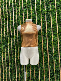 Knitted Foil Print Vest