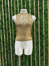 Knitted Foil Print Vest