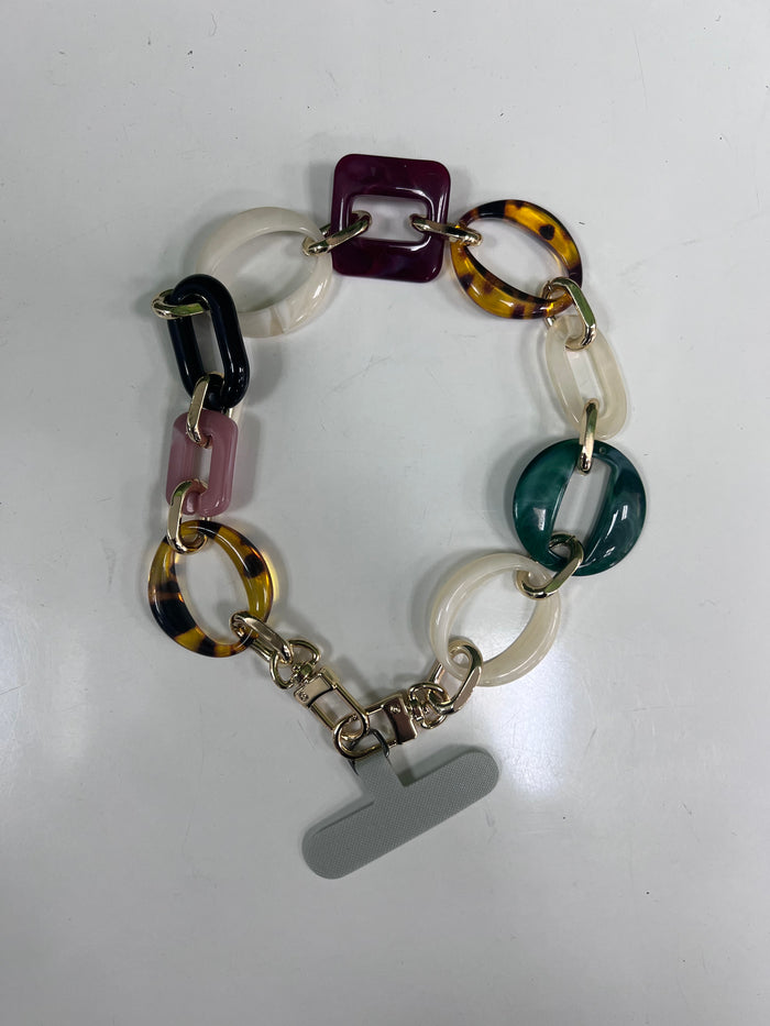 Elegant Multi Resin Wristlet Chain