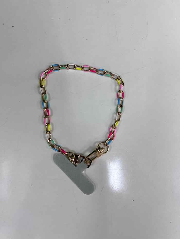 Multicolor Links Wristlet Phone Chain