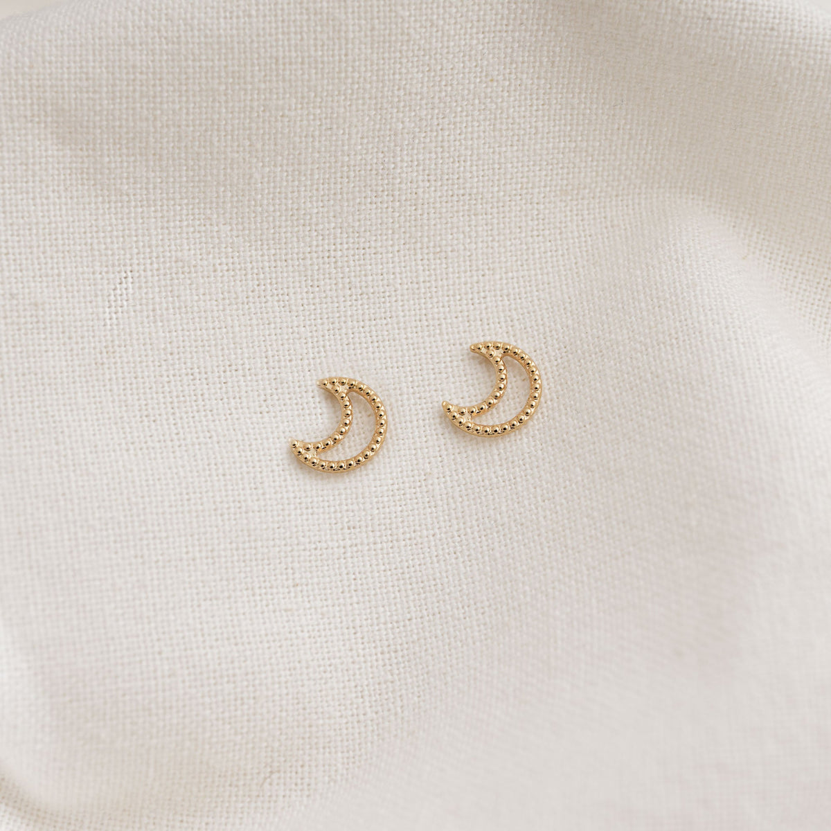 POS - Polka Moon Stud Earrings