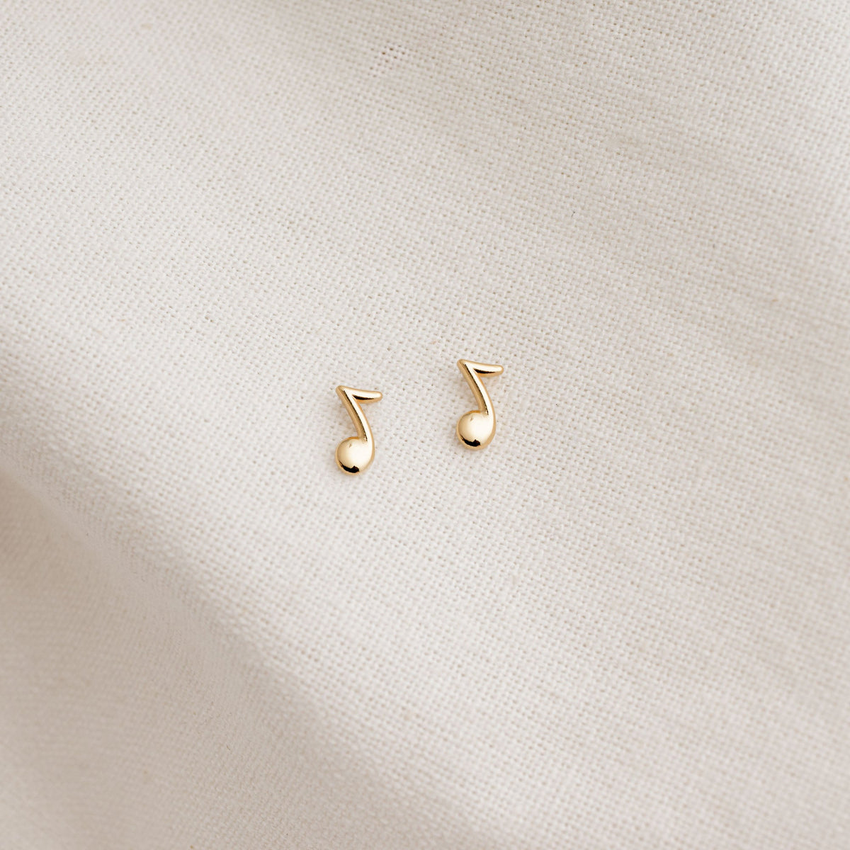 POS - Quaver Music Note Stud Earrings