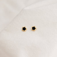 POS - Midnight Flower Stud Earrings