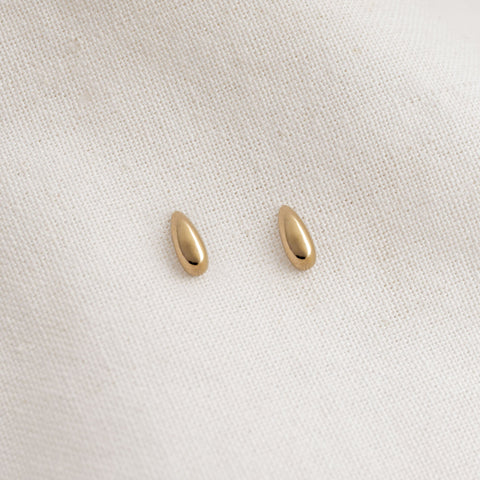 POS - Mother of Pearl Rosegold Dot Stud