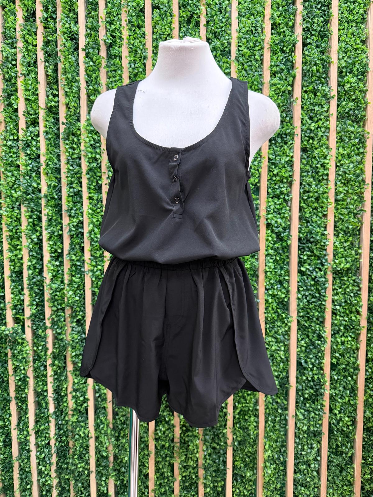 Noir Ease Comfy Romper