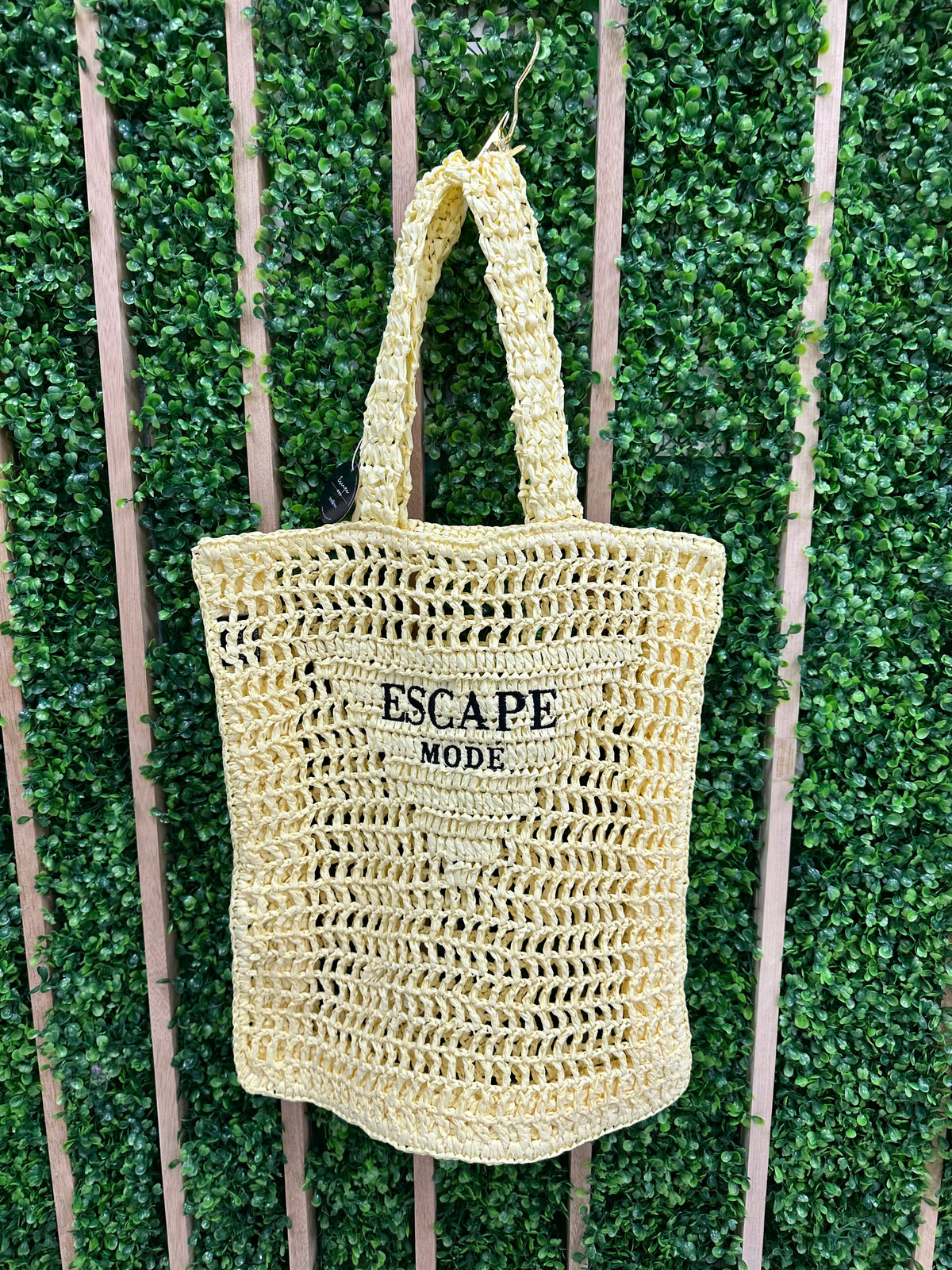 Escape Mode Straw Tote