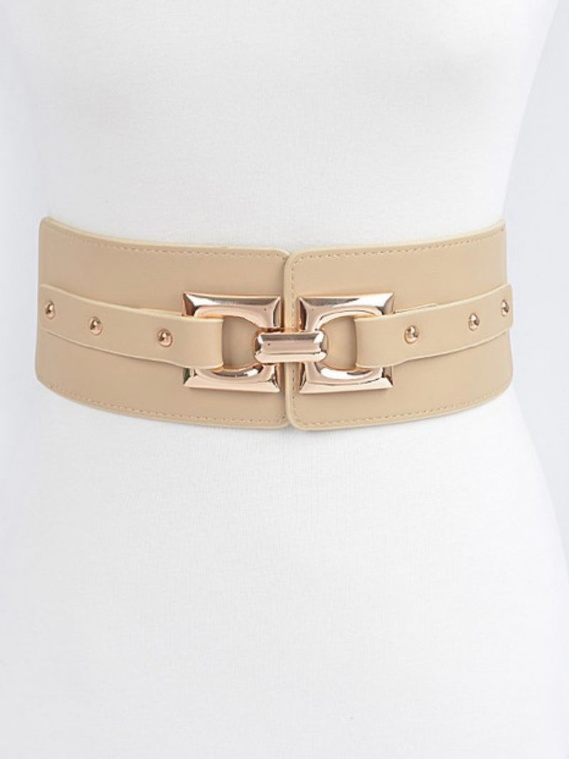 Thick Rectangle Buckle Elastic Belt