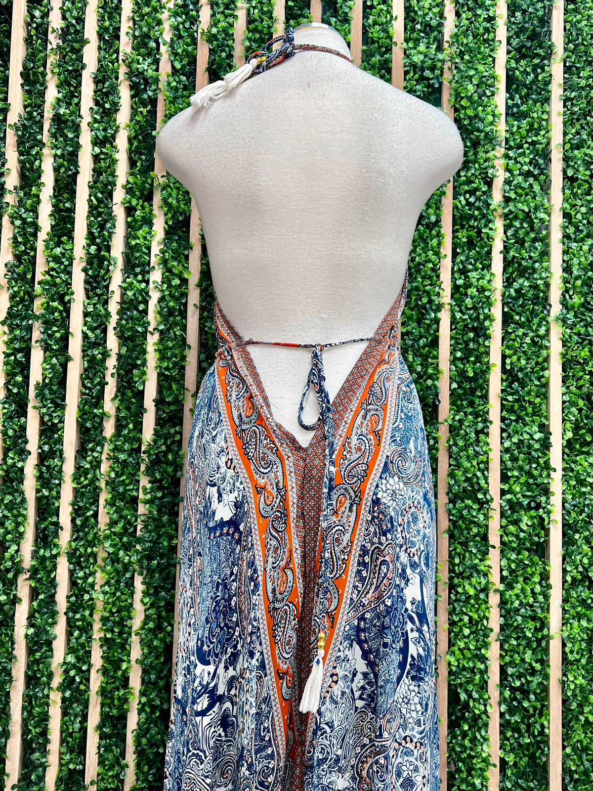 Halter V Neck Harem Jumpsuit