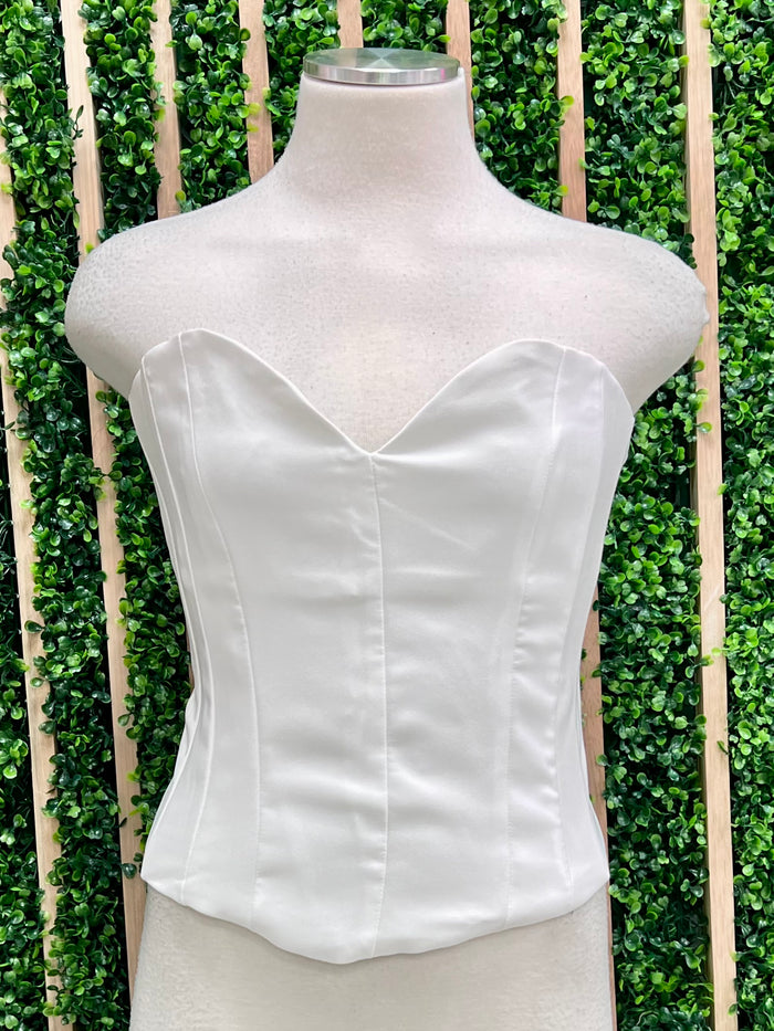 Heart Strapless Top