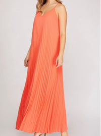 Delicate Pleated Maxi